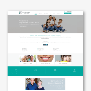 Argyle Dentist Website